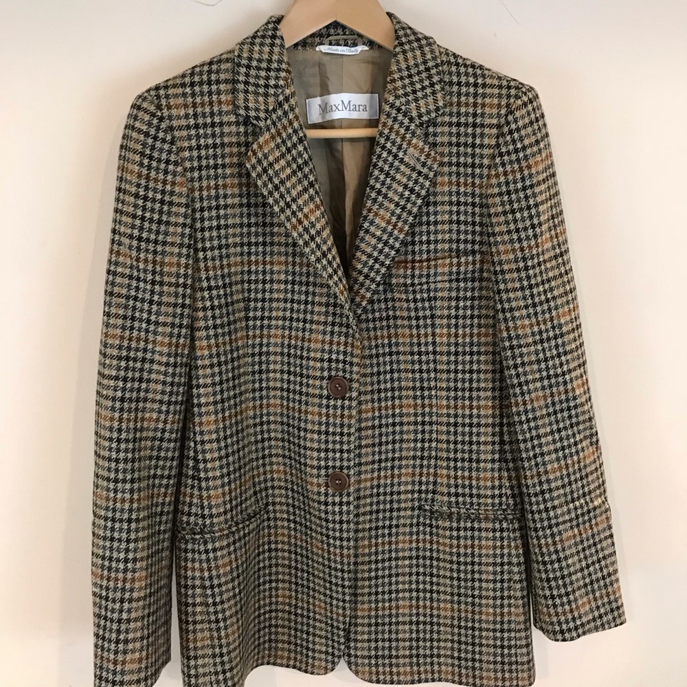 MaxMara Houndstooth Blazer
